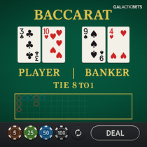 Galacticbets - Baccarat Table Game - High Stakes
