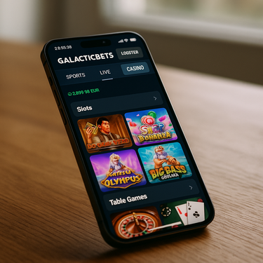 Galacticbets - Popolna Mobilna Izkušnja - Mobilni Vmesnik